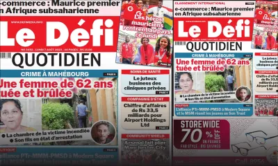  Voici la une du Défi Quotidien de ce Lundi 07 Août 2023
