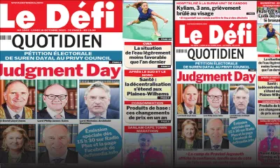 Voici la une du Défi Quotidien de ce Lundi 16 Octobre 2023