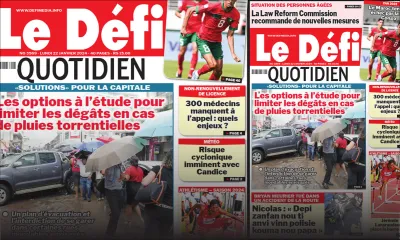 Voici la une du Défi Quotidien de ce Lundi 22 Janvier 2024