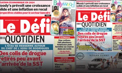 Voici la une du Défi Quotidien de ce Jeudi 15 Février 2024