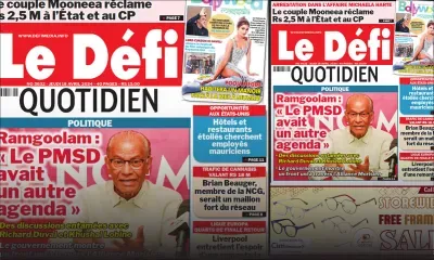 Voici la une du Défi Quotidien de ce Jeudi 18 Avril 2024