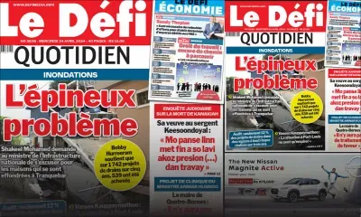 Voici la une du Défi Quotidien de ce Mercredi 24 Avril 2024