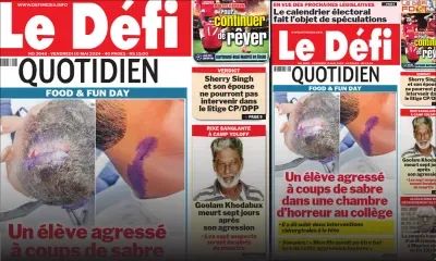 Voici la une du Défi Quotidien de ce Vendredi 10 Mai 2024
