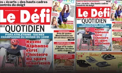 Voici la une du Défi Quotidien de ce Jeudi 23 Mai 2024