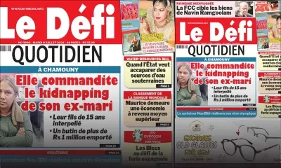 Voici la une du Défi Quotidien de ce Mardi 09 Juillet 2024