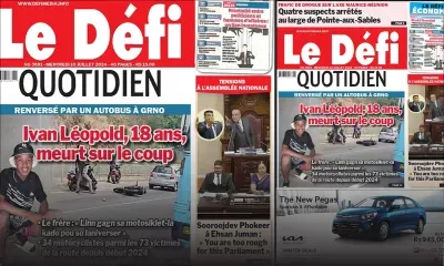 Voici la une du Défi Quotidien de ce Mercredi 10 Juillet 2024