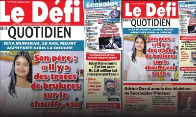 Voici la une du Défi Quotidien de ce Mercredi 24 Juillet 2024