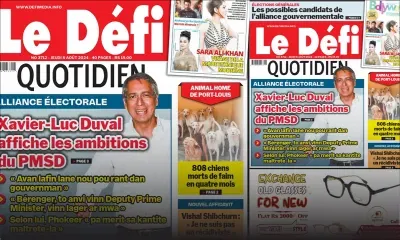 Voici la une du Défi Quotidien de ce Jeudi 08 Août 2024