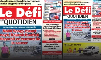 Voici la une du Défi Quotidien de ce Mercredi 12 Février 2025