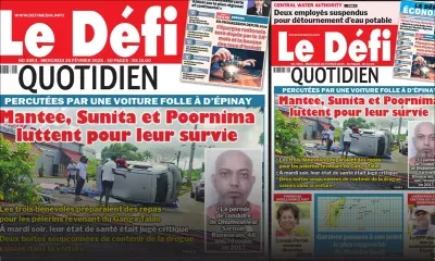 Voici la une du Défi Quotidien de ce Mercredi 26 Février 2025