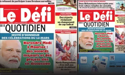 Voici la une du Défi Quotidien de ce Lundi 10 Mars 2025