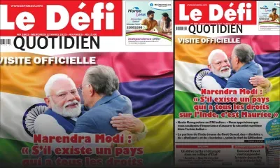 Voici la une du Défi Quotidien de ce Mercredi 12 Mars 2025