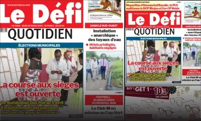 Voici la une du Défi Quotidien de ce Jeudi 19 Mars 2025