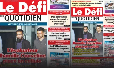 Live News Voici la une du Défi Quotidien de ce Mercredi 09 Avril 2025