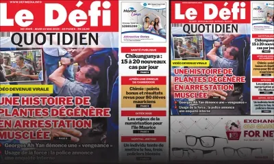 Voici la une du Défi Quotidien de ce Jeudi 14 Mai 2025