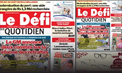 Voici la une du Défi Quotidien de ce Mardi 17 Juin 2025