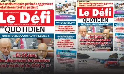 Voici la une du Défi Quotidien de ce Mercredi 18 Juin 2025