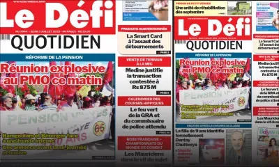 Voici la une du Défi Quotidien de ce Jeudi 03 Juillet 2025