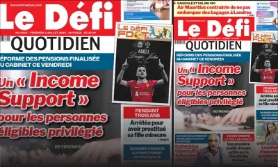 Voici la une du Défi Quotidien de ce Vendredi 04 Juillet 2025