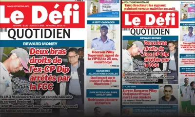 Voici la une du Défi Quotidien de ce Jeudi 17 Juillet 2025