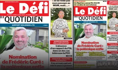 Voici la une du Défi Quotidien de ce Lundi 11 Août 2025