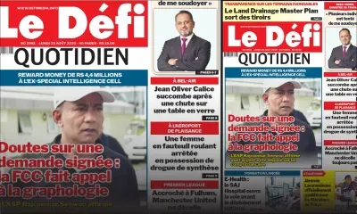 Voici la une du Défi Quotidien de ce Lundi 25 Août 2025