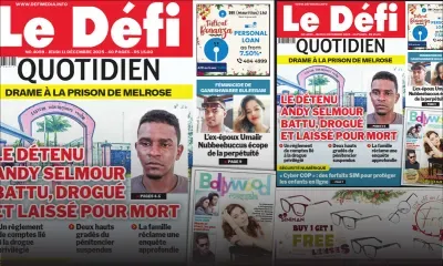 Voici la une du Défi Quotidien de ce Jeudi 11 Decembre 2025