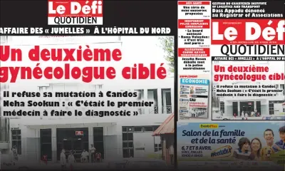 Voici la Une du Défi Quotidien de ce mercredi 04 avril