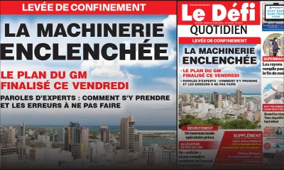 Voici la Une du Defi Quotidien de ce mardi 21 avril 2020
