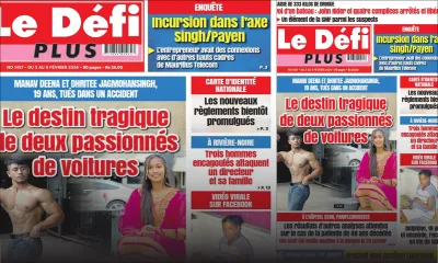 Voici la Une du Défi Plus de ce samedi 03 Février 2024