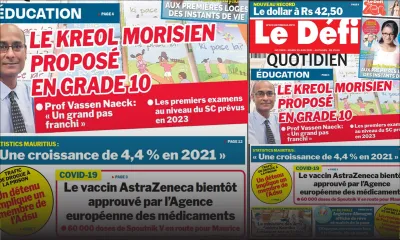 Voici la Une du Défi Quotidien de ce mardi 29 juin 2021