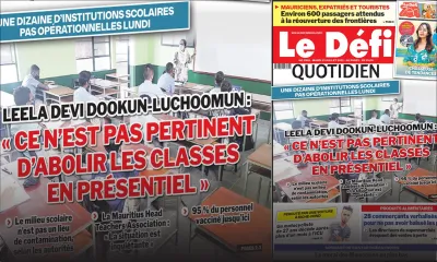 Voici la Une du Défi Quotidien de ce mardi 13 juillet 2021