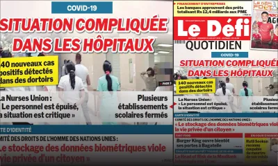 Voici la Une du Défi Quotidien de ce vendredi 23 juillet 2021