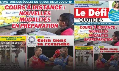 Voici la Une du Défi Quotidien de ce lundi 26 juillet 2021