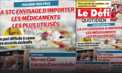 Voici la Une du Défi Quotidien de ce vendredi 30 juillet 2021