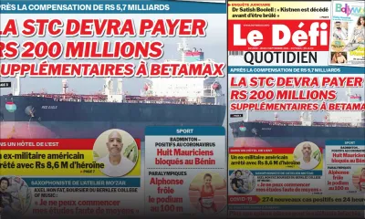 Voici la Une du Défi Quotidien de ce jeudi 02 Septembre 2021