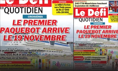 Voici la Une du Défi Quotidien de ce jeudi 14 Octobre 2021