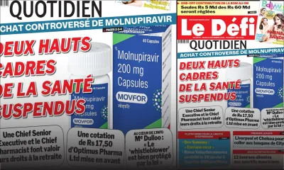 Voici la une du Défi Quotidien de ce jeudi 16 Décembre 2021