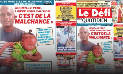 Voici la une du Défi Quotidien de ce mardi 29 mars 2022