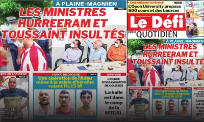 Voici la une du Défi Quotidien de ce jeudi 07 avril 2022