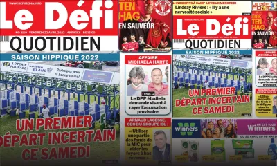 Voici la une du Défi Quotidien de ce vendredi 22 avril 2022