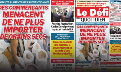 Voici la une du Défi Quotidien de ce mercredi 04 Mai 2022