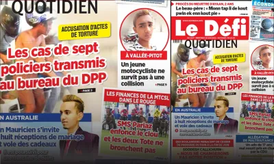 Voici la une du Défi Quotidien de ce mercredi 15 Juin 2022