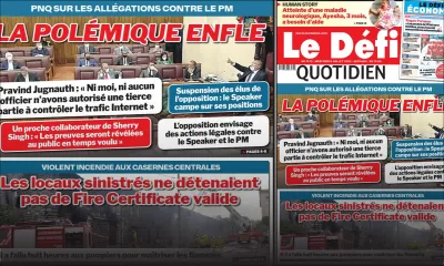 Voici la une du Défi Quotidien de ce mercredi 06 Juillet 2022