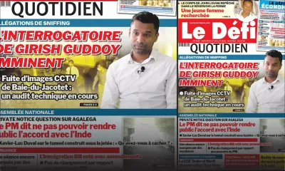 Voici la une du Défi Quotidien de ce mercredi 27 Juillet 2022