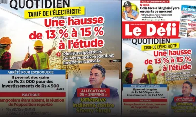 Voici la une du Défi Quotidien de ce mercredi 03 Août 2022