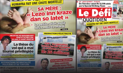 Voici la une du Défi Quotidien de ce mardi 16 Août 2022