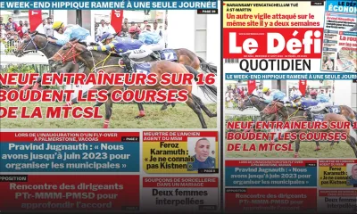 Voici la une du Défi Quotidien de ce mercredi 17 Août 2022