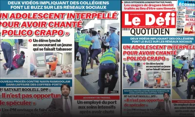 Voici la une du Défi Quotidien de ce mercredi 31 Août 2022