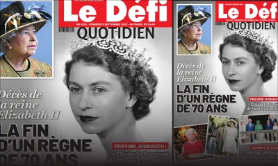 Voici la une du Défi Quotidien de ce vendredi 09 Septembre 2022